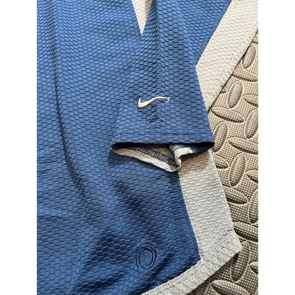 Vintage y2k NIKE SPHERE Blue/Gray Long Sleeve Shirt Mens Size M Textured - Picture 3 of 8